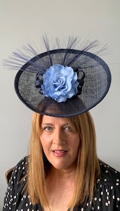 SOLD/Stunning Blue Percher Hat – MJ Hatz