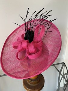 SOLD/Delicious Fuscia Pink Fascinator – MJ Hatz