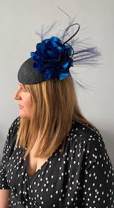 SOLD/Electric Blue Fascinator – MJ Hatz