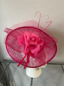 SOLD/Standout, Vibrant Pink Saucer Hatinator – MJ Hatz