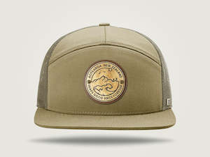 STRT 7 Flat Brim Trucker Cap - Khaki