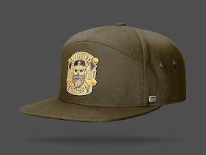 STRT 7 Olive Flat Brim Cap