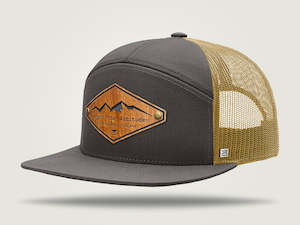 STRT 7 Flat Brim Trucker Cap - Old Gold