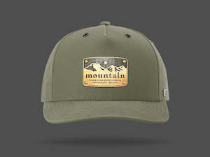 Wood Leather: Mahi Canvas Cap - Olive