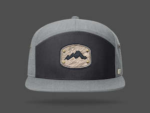 STRT 7 Grey Flat Brim Cap - Mountain