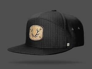 STRT 7 Flat Brim Cap - Black