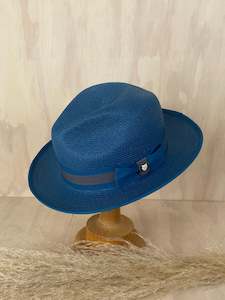 Teal Flight Fedora / Hills Hats Made in NZ