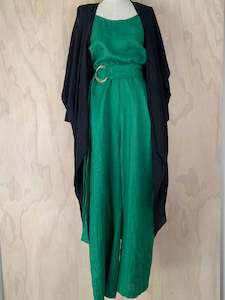 Juna Jumpsuit - Malachite Linen