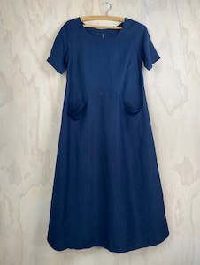 Linen: Pluto Annie Dress - Ink