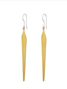 Aggrey Jewellery |  Flint Drop Earrings Brass