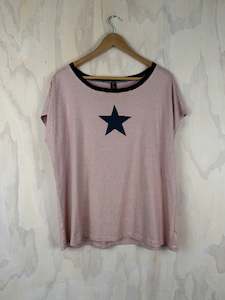 Pluto Alice Top | Red Stripe Navy Star