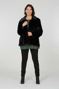 Vesta Fur Jacket - Noir Fur and Lined