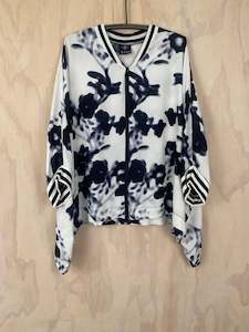 Drape Bomber | Fosted Floral