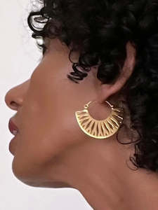 Aggrey Jewellery |  Nelumba Earrings Brass Plated