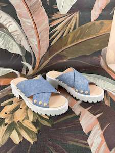 Shoes Bags 24 25: Oli - Denim Slide