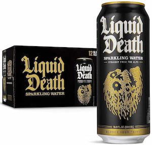 Liquid Death Sparkling Mountain Water (500ml) 12 Pack