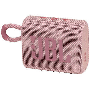 Fathers Day: JBL GO 3 Portable Waterproof Bluetooth Speaker - Pink JBLGO3PINK