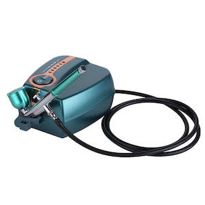 Compressor: Formula Airbrush Compressor With 0.3Mm Airbrush Green Kit