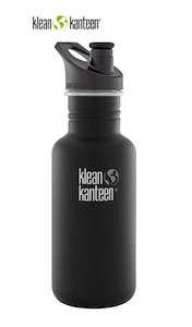 Klean Kanteen Classic 532ml / 18oz Water Bottle - Shale Black K18CPPS-SB-A