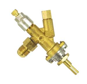 Kiwi Sizzler Gas Smoker Brass Control Valve without Thermocouple (Current Model)