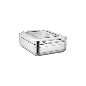 Chef Inox
Induction Chafer Rectangular Stainless Steel 1/2 Size with Glass Lid