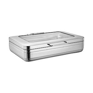 Chef Inox
Induction Chafer Rectangular Stainless Steel 1/1 Size with Glass Lid