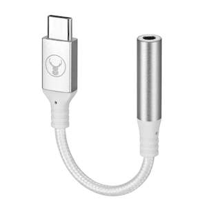 Bonelk: Bonelk USB-C to 3.5mm Long-Life Adapter (White)