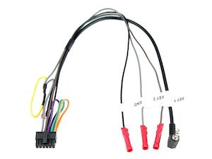 head unit patch lead - alpine, jvc, pioneer, sony,  nakamichi etc