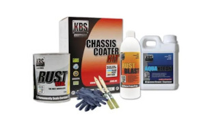 KBS Chassis Coater Kit for Full Size Car / Ute - Gloss Black 57001