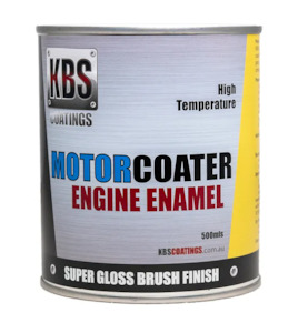 KBS Engine Enamel Motorcoater Gloss Black 500ML 69301