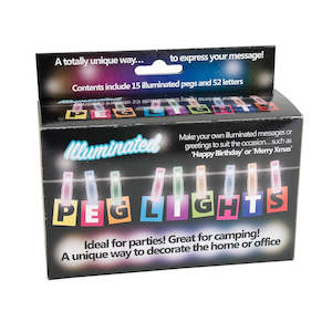 Funtime Gifts: Funtime Gifts Illuminated LED Peg Lights LF6580 5023664000624