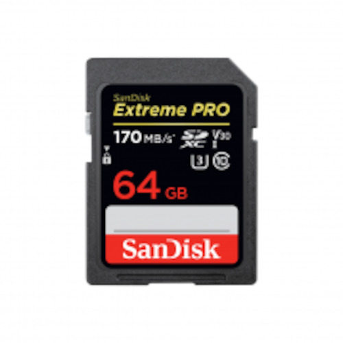 Products: SanDisk Extreme Pro SDXC Class 10 UHS-I U3 V30 170/90MB/s 64GB