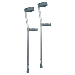 Crutches: Double Adjustable Elbow Crutches – Pair