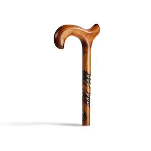 Cherry Twist Cane - Handcrafted Natural Wood Walking Stick