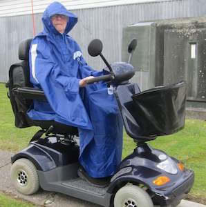 Mobility Scooter Accessories: Mobility Scooter Wet Weather Poncho - Heavy Duty