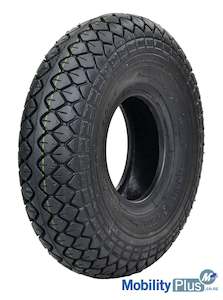 Tyre 3.00-4 Black with Round Edge & Diamond Tread