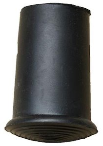 Rubber Replacement Cane Tip - BROWN or BLACK