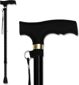 T Handle Cane - Black