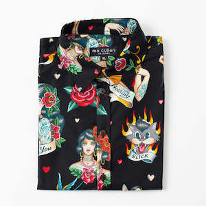 Short Sleeve Shirts: Don't Gamble With Love - Black