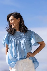 New: The Bay Caspian Short Sleeve Blouse