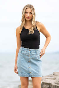 HONEY DENIM - Davina Mini Skirt