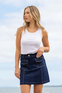 HONEY DENIM - Sloane Mini Skirt