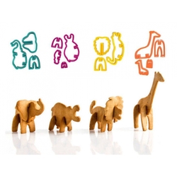 3d safari cookie cutter set