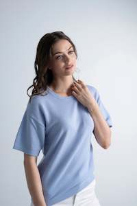 Short Sleeve Cashmere Sweater