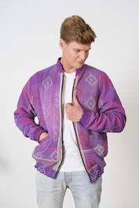 One of a Kind Purple Bomber Jacket