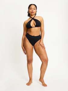 Women: Swimwear Hi-Leg Brief Light-Moderate Black