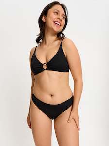 Women: Swimwear Bikini Bottom Light-Moderate Black