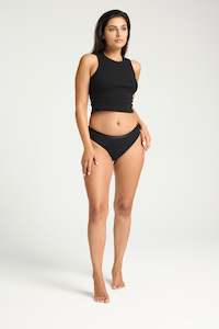 Heavy Overnight Absorbency: Classic Bikini Heavy-Overnight Black