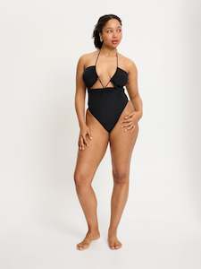 SmileyWorld® | Modibodi Swimwear Tie One Piece High Absorbency Black