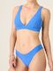 Swimwear Soft Stretch Plunge Bikini Top Ultramarine Blue